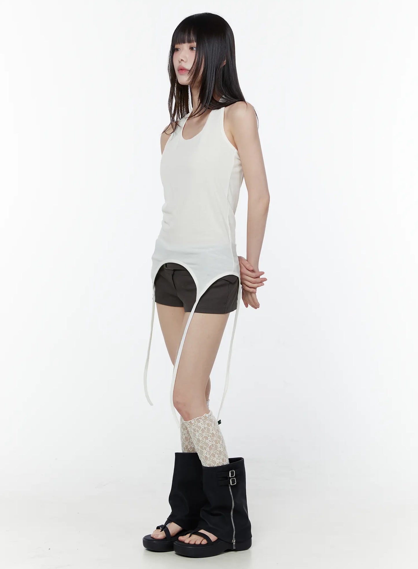 Chic Asymmetric Halter Neck Top CU508