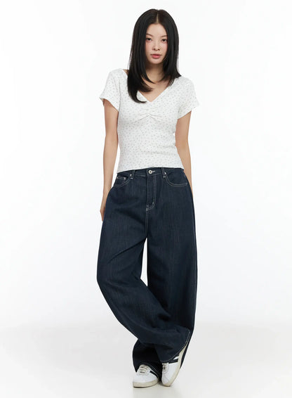 Alaya Semi-Balloon Denim Jeans IM524