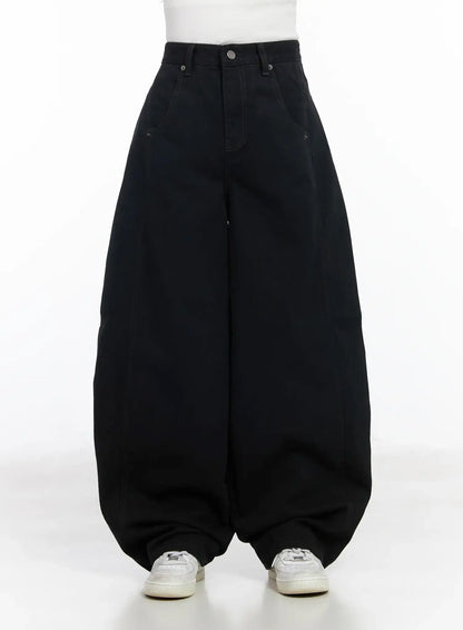 Angel Wing Wide-Leg Trousers CM526
