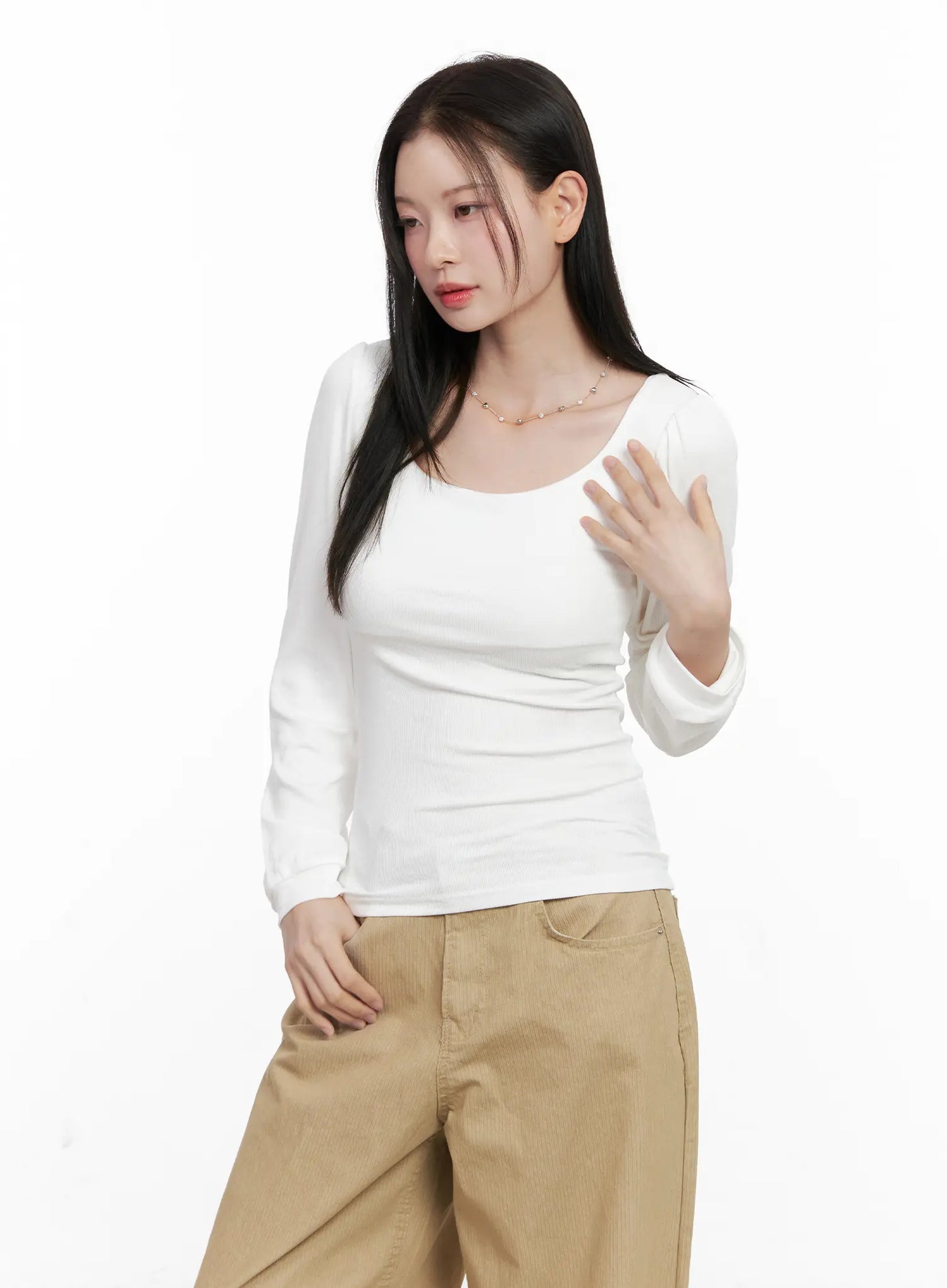 Basic Square Neck Long Sleeve CO531