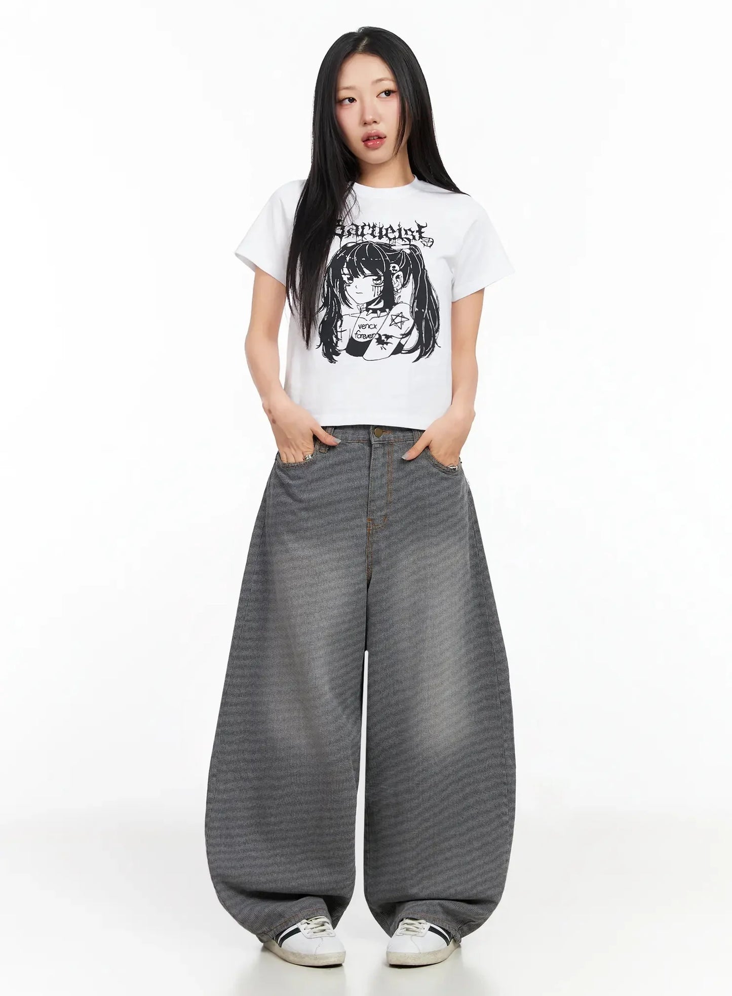 Anime Print Graphic T-Shirt CA513