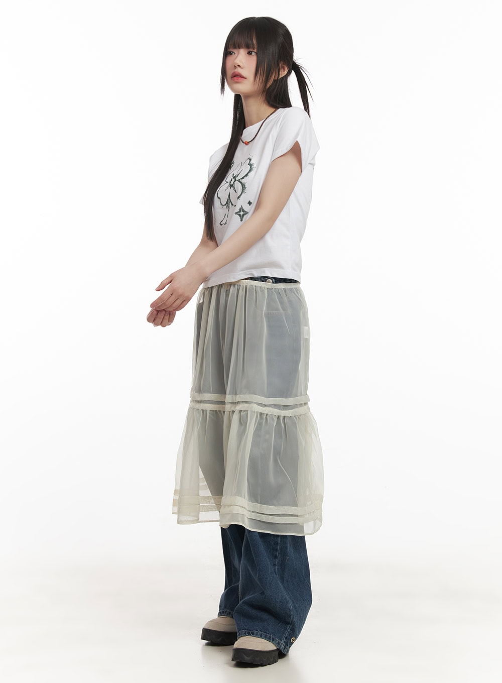 Clover Graphic Crop Top CF518