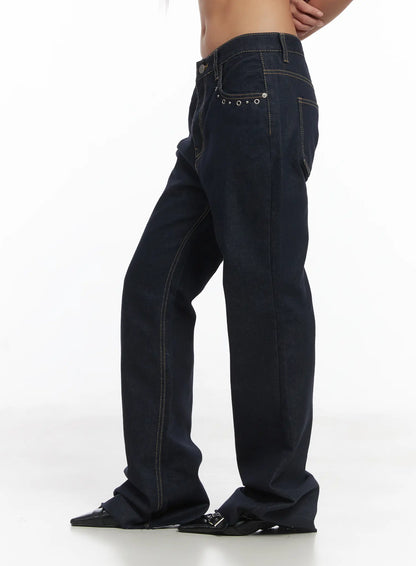 Bunn Non-Fade Eyelet Bootcut Jeans CJ512