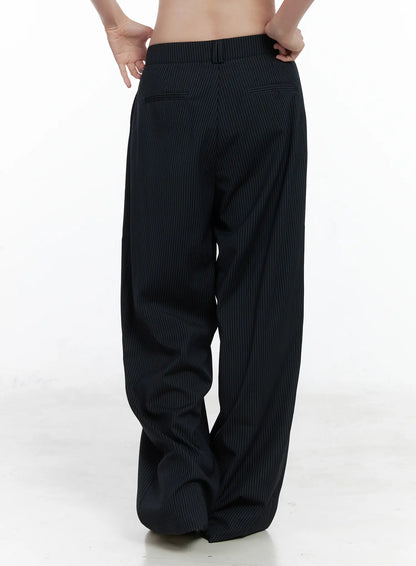 Classic Striped Wide Trousers CN518