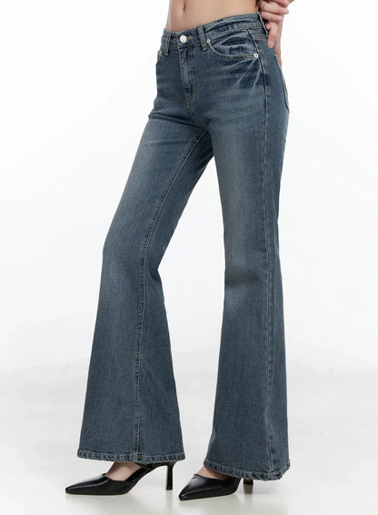 Amaris Low-Rise Bootcut Flared Jeans IM503