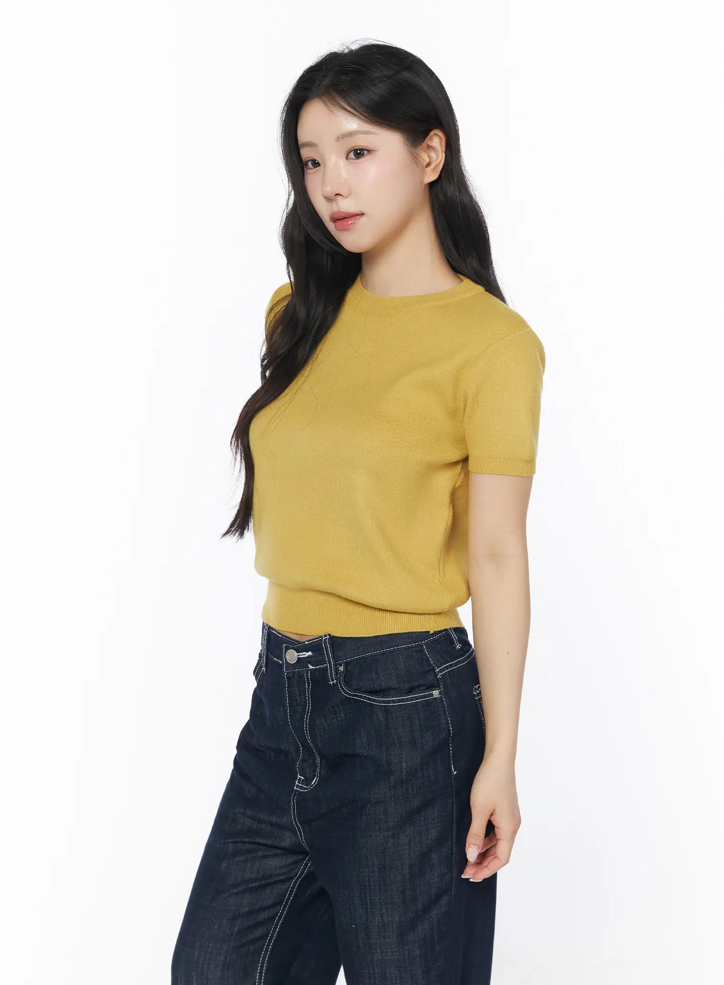 Basic Ribbed Knit Top CD805