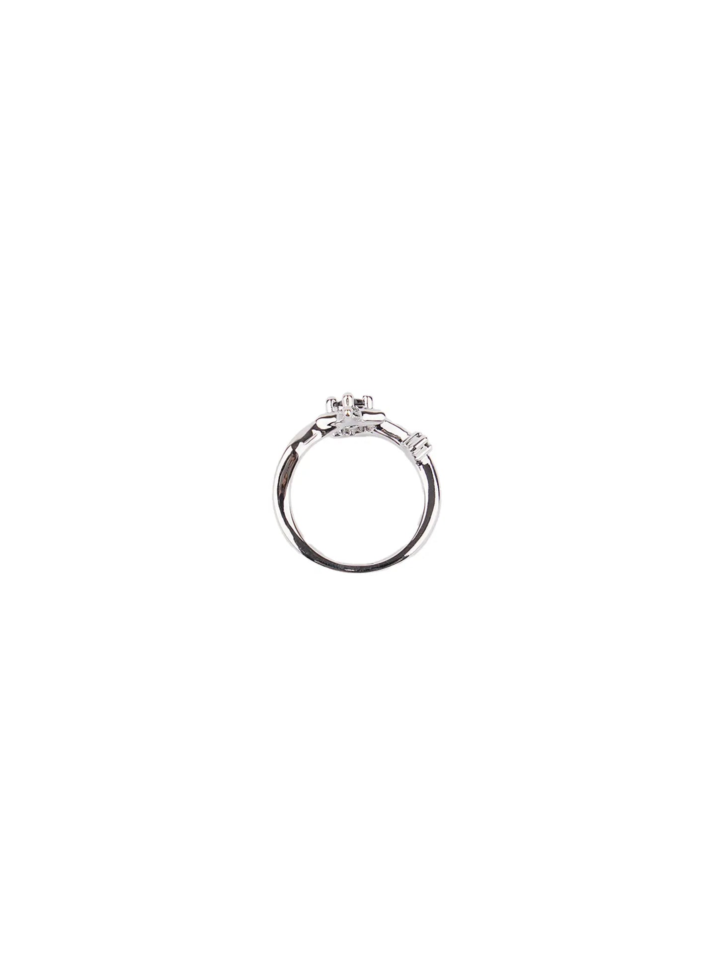 Bold Black Cubic Ring CF525