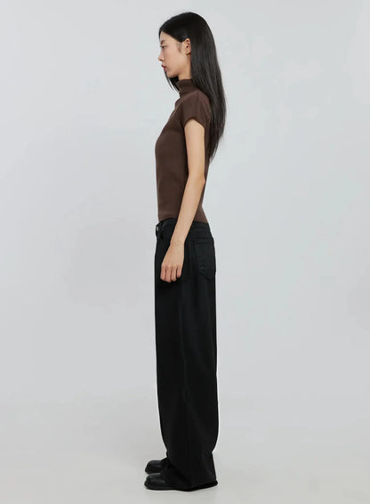 Chic High Neck Knit Top IO530