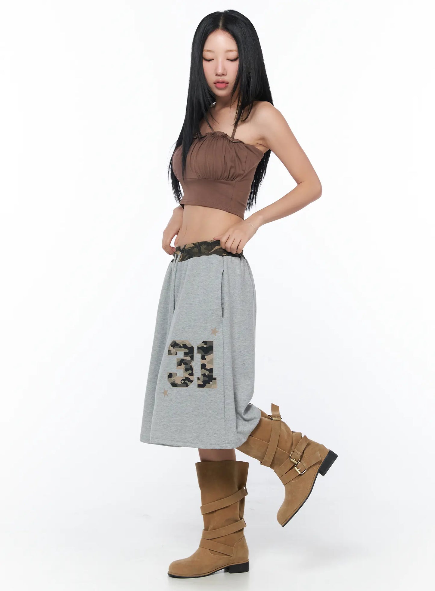 Camo Print Bermuda Shorts CY513