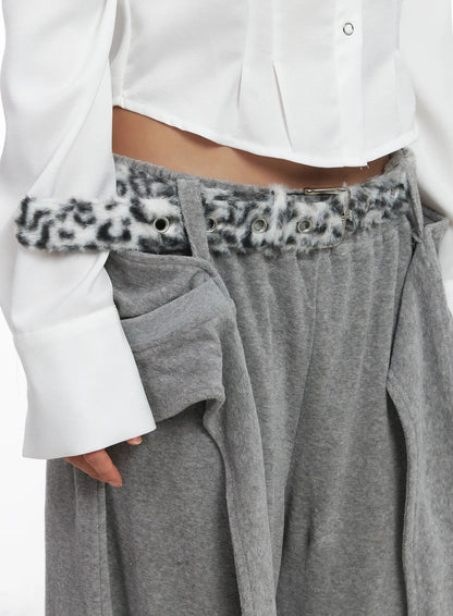 Chic Fauc Fur Belt CJ513