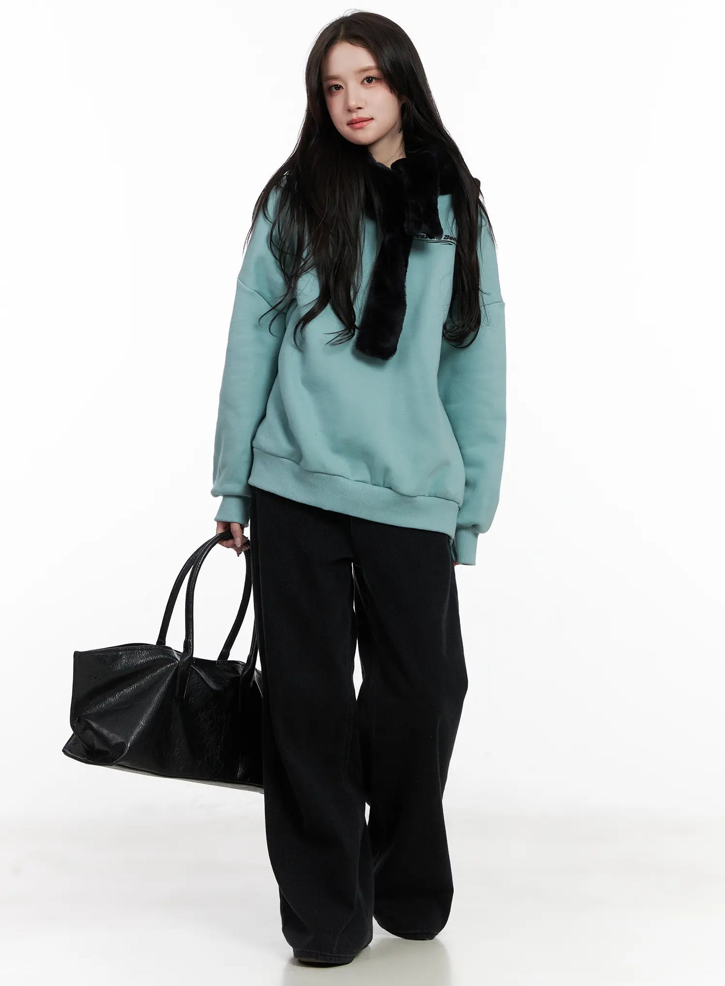 Bear Graphic Oversized Sweatshirt CN527
