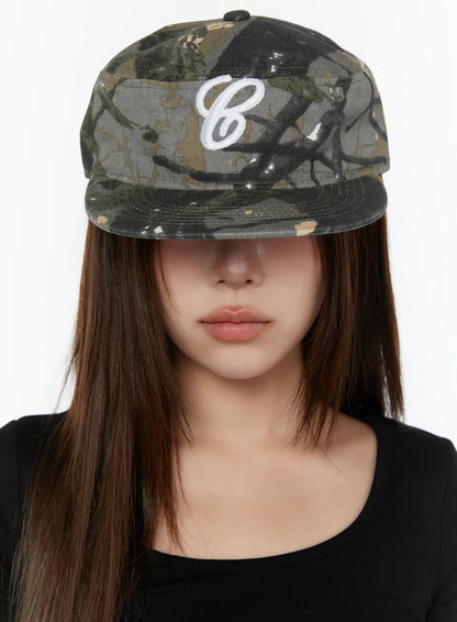 Camo Initial Flap Cap CY519