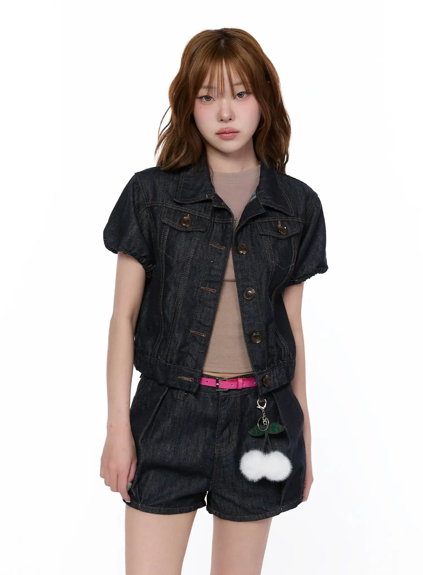 Casual Puff Short Sleeve Jacket CA522