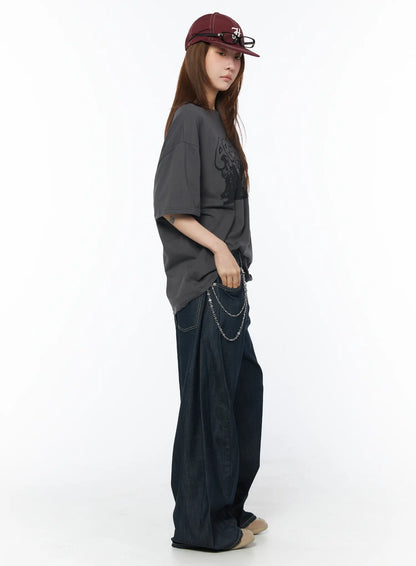 Campbell Wide Leg Jeans CY528