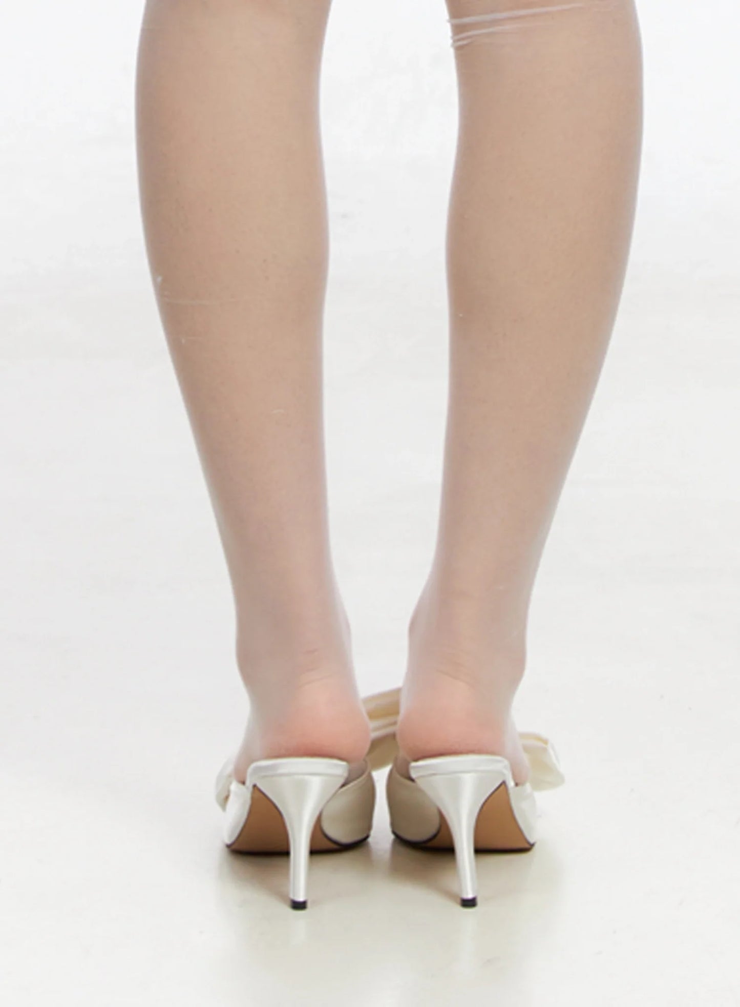 Big Bow Mule Stiletto Pumps IM506