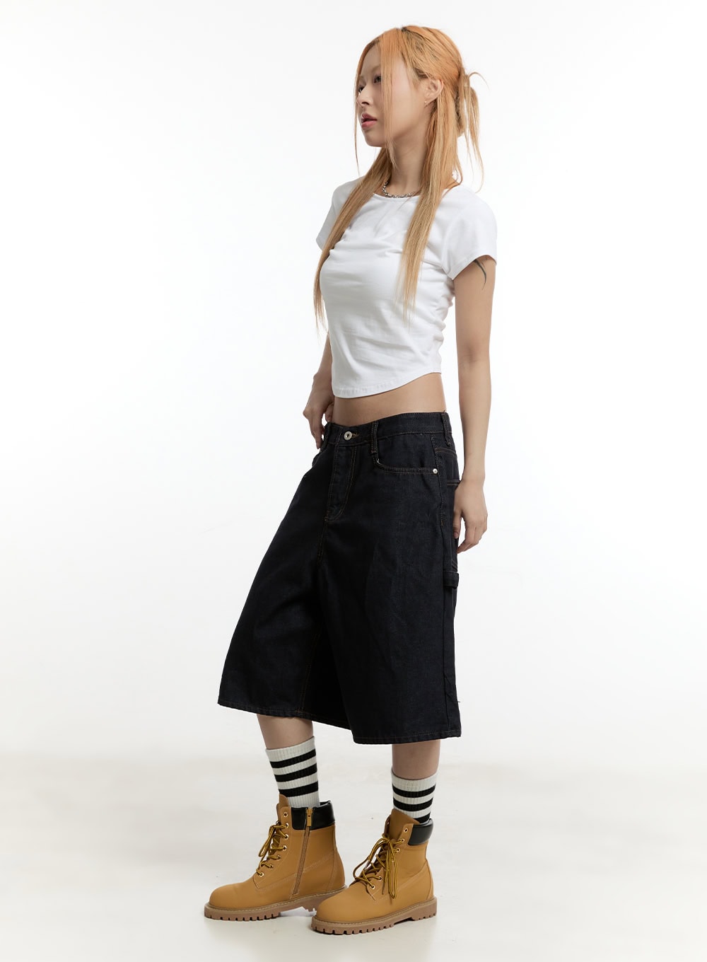 Carpenter Denim Wide-Leg Jorts CY501