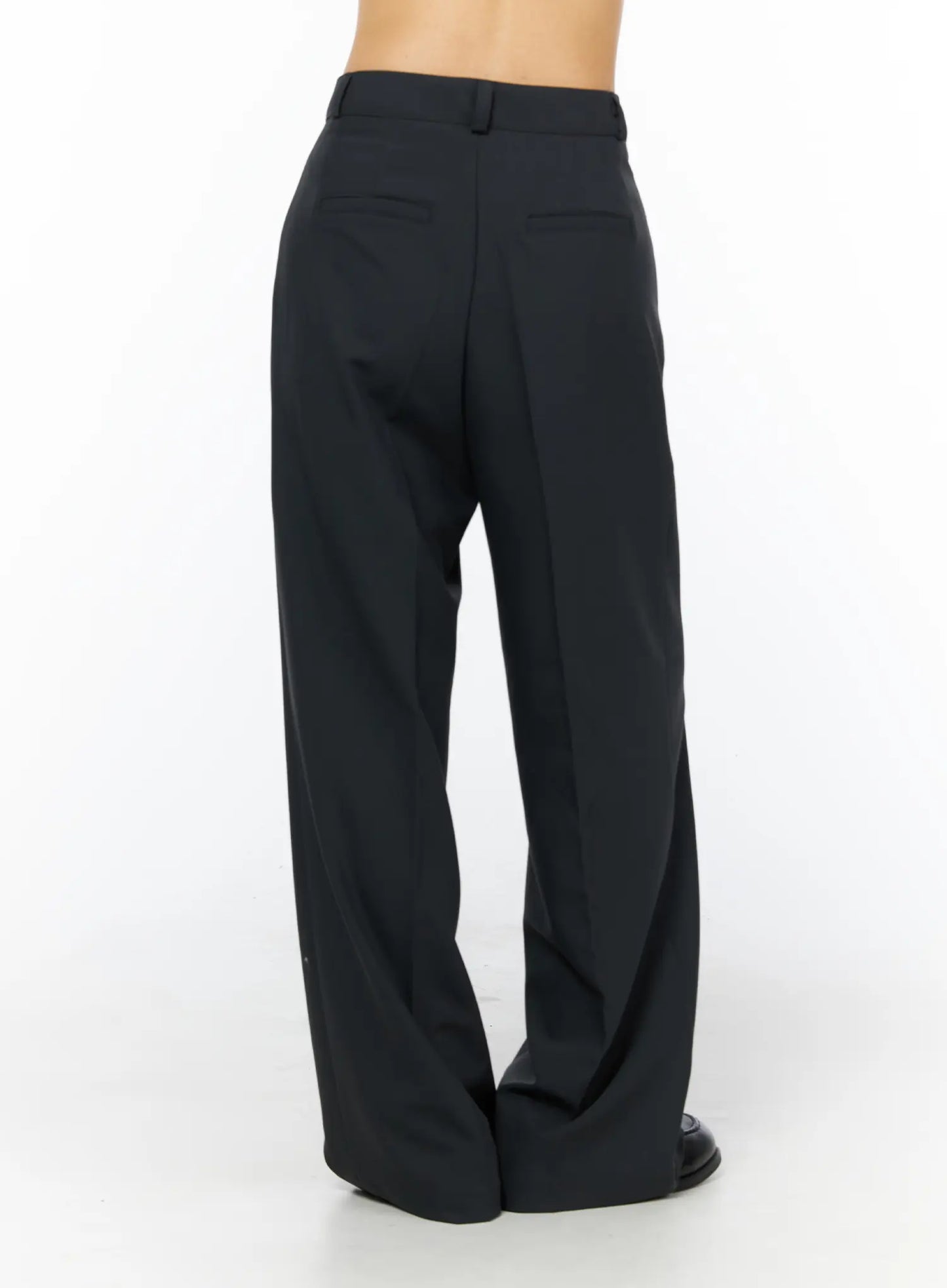 Basic Pintuck Wide Slacks CU522