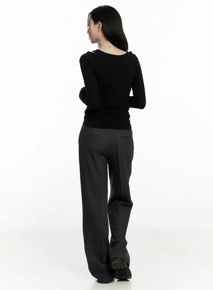 Classic Straight-Leg Trousers F502
