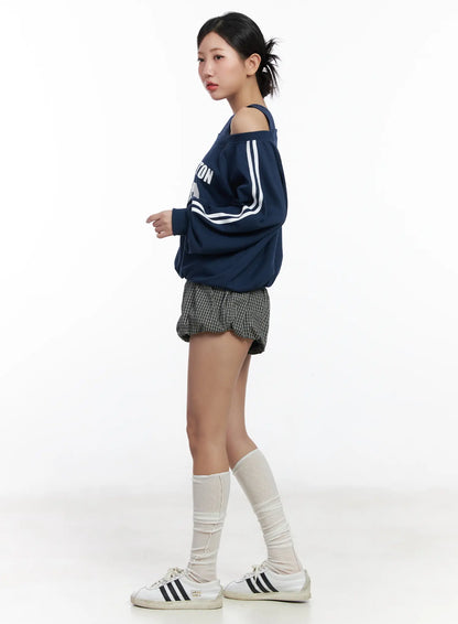 Checkered Balloon Shorts CF503