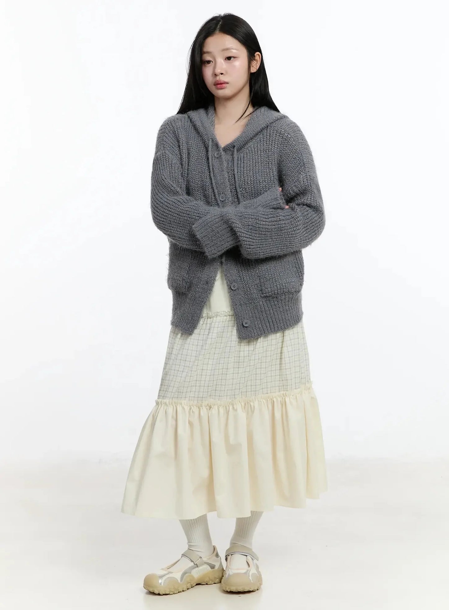 Button-Up Knit Cardigan IM519