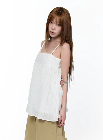 Casual Loose Shirred Cami Top CA520