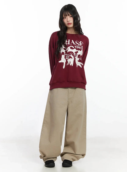 Chase Time Graphic Sweatshirt F516
