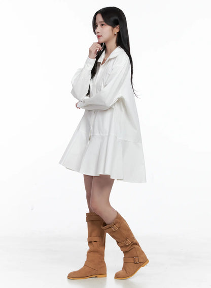 Button-Up Midi Dress CS519