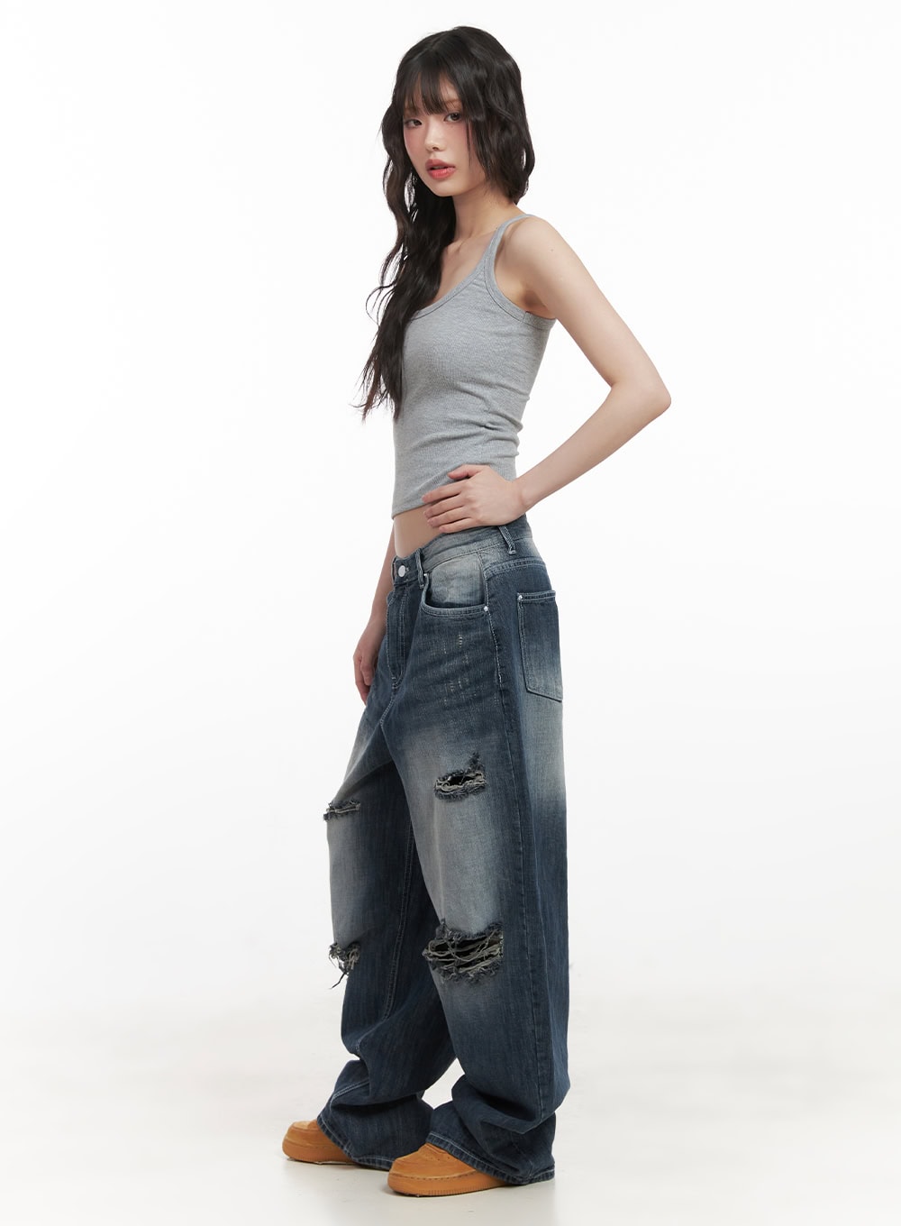 Alison Destroyed Baggy Jeans CJ523