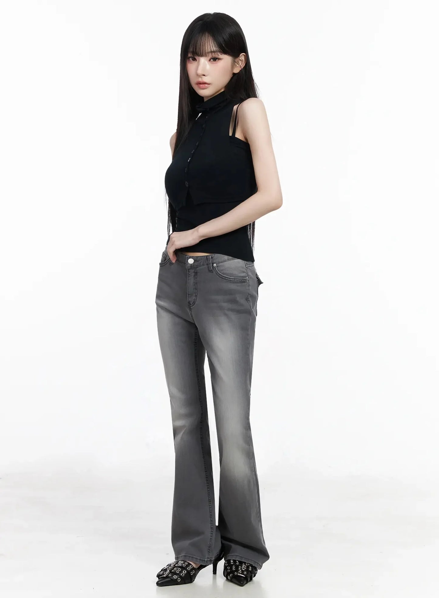 Button-Up Tank and Cardigan Duo IY511
