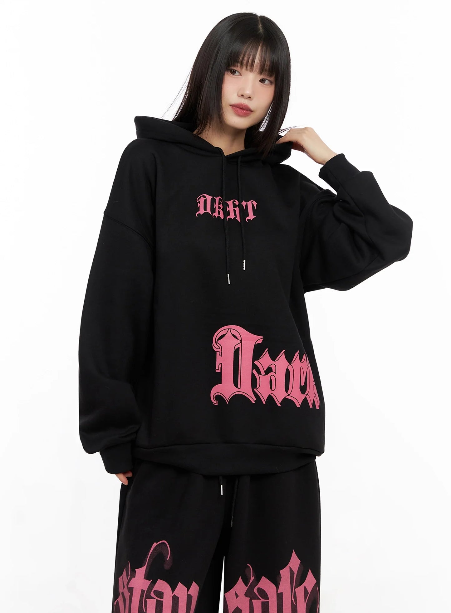Bold Graphic Oversized Hoodie IN503