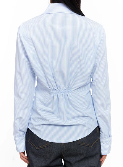 Classic Striped Button-Up Shirt CS519