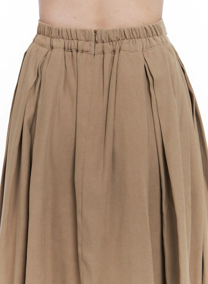 Classic Pintuck Maxi Skirt CO531