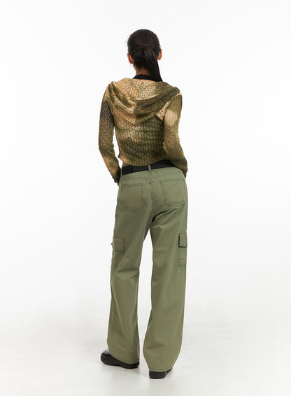 Cargo Straight Leg Pants IA417