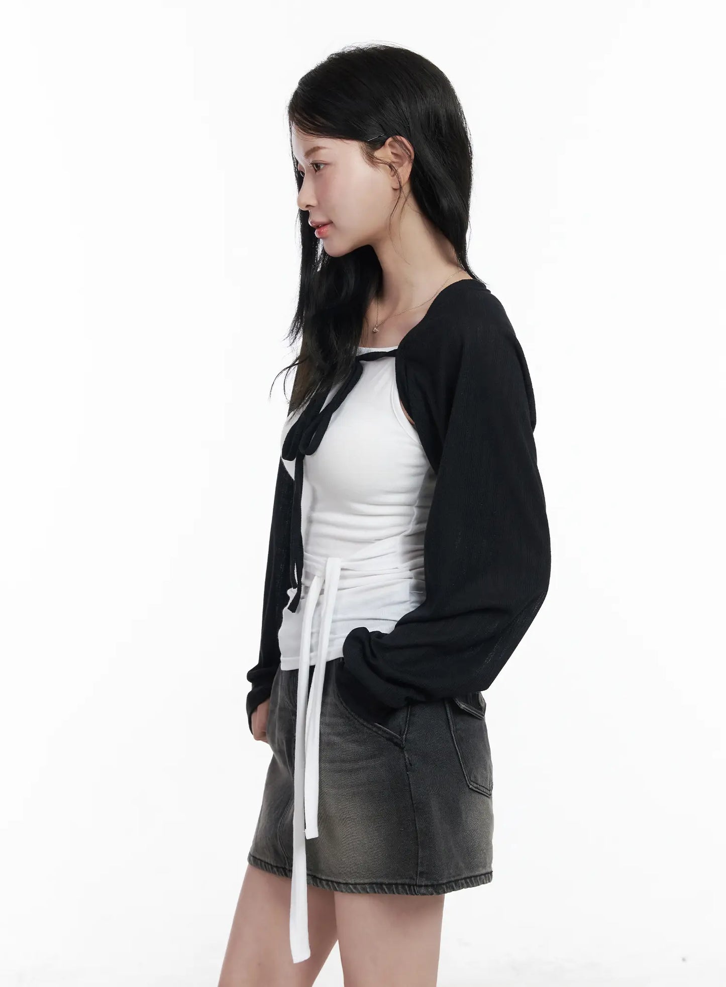 Chic Knit Ribbon Cardigan CA510