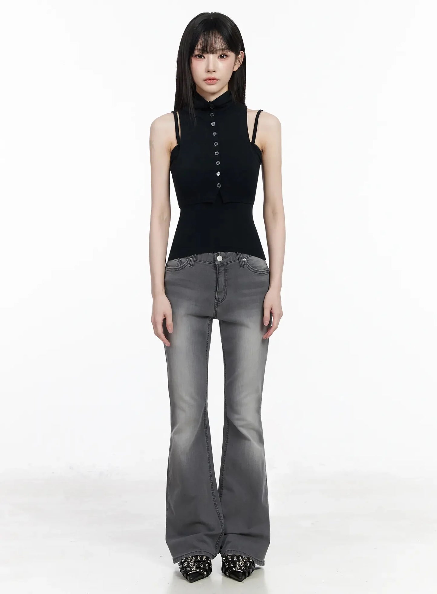 Aiana Slim Fit Bootcut Jeans IY511