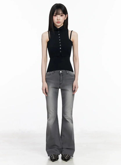 Aiana Slim Fit Bootcut Jeans IY511