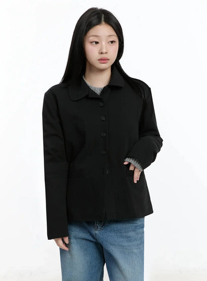 Classic Button-Up Blazer IM519