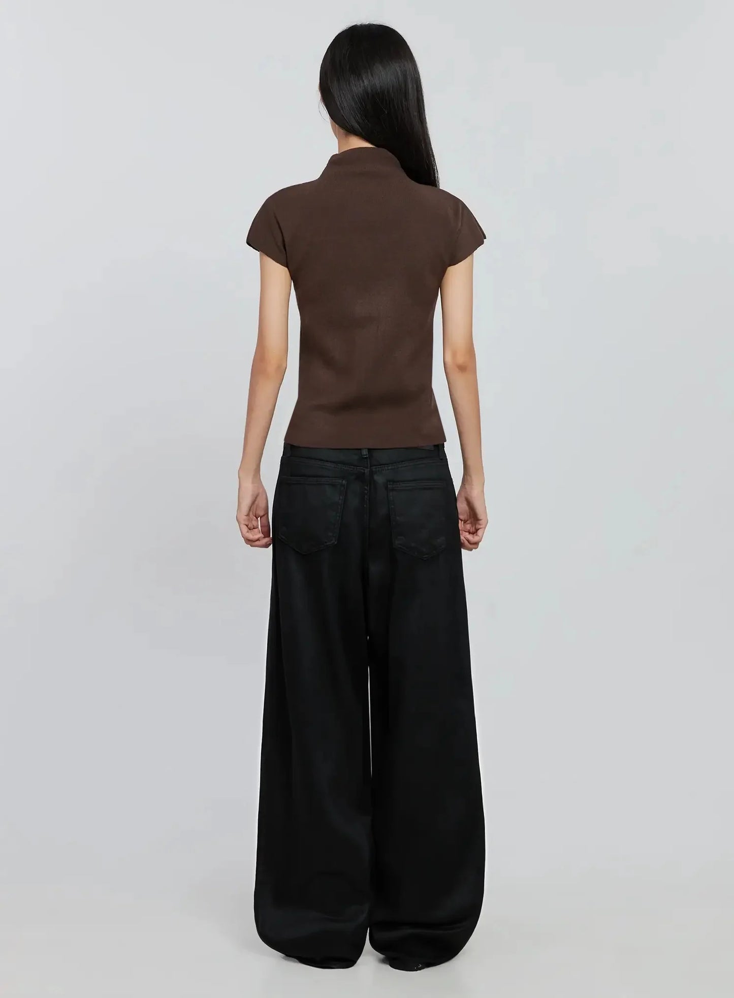Chic High Neck Knit Top IO530