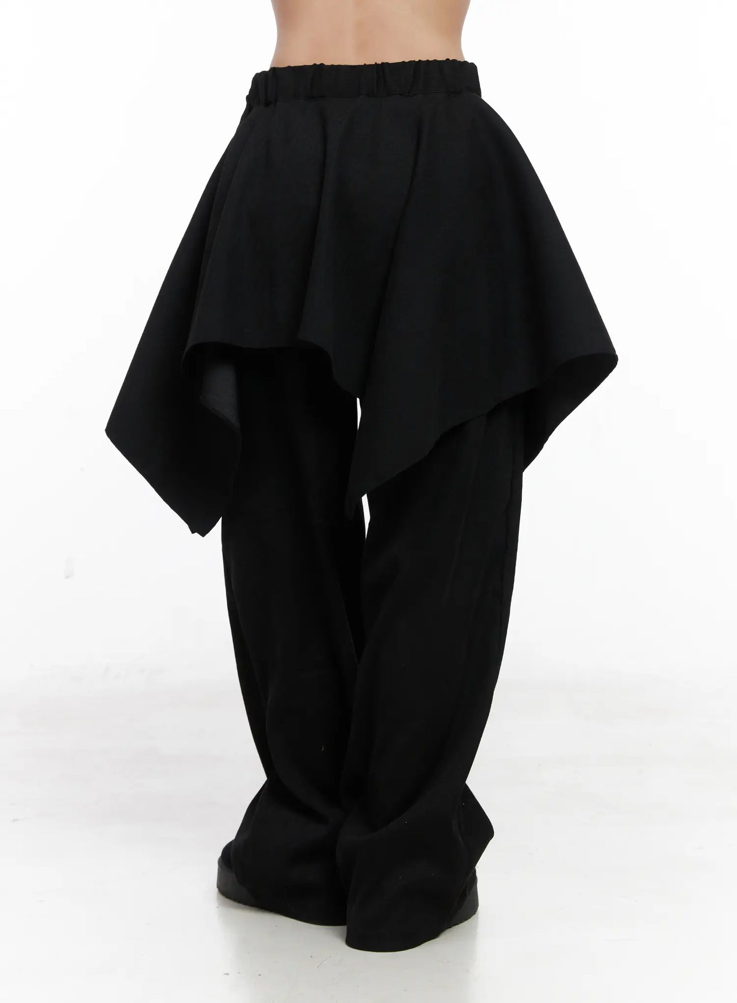 Asymmetric Layered Skirt Pants CN514