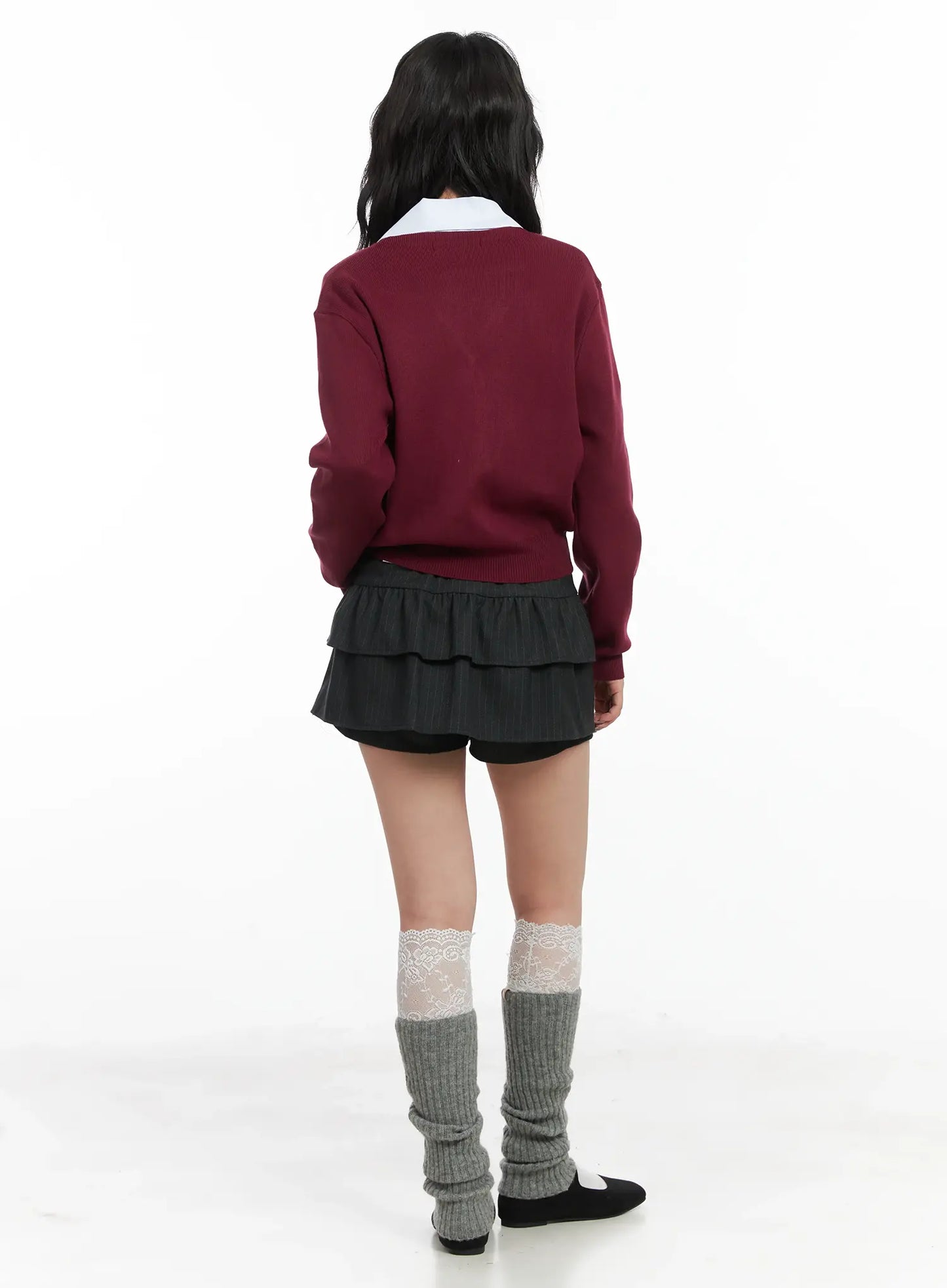 Classic V-Neck Button-Up Cardigan CD502