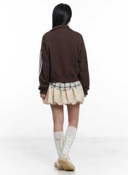 Bubble Hem Mini Skirt CJ530