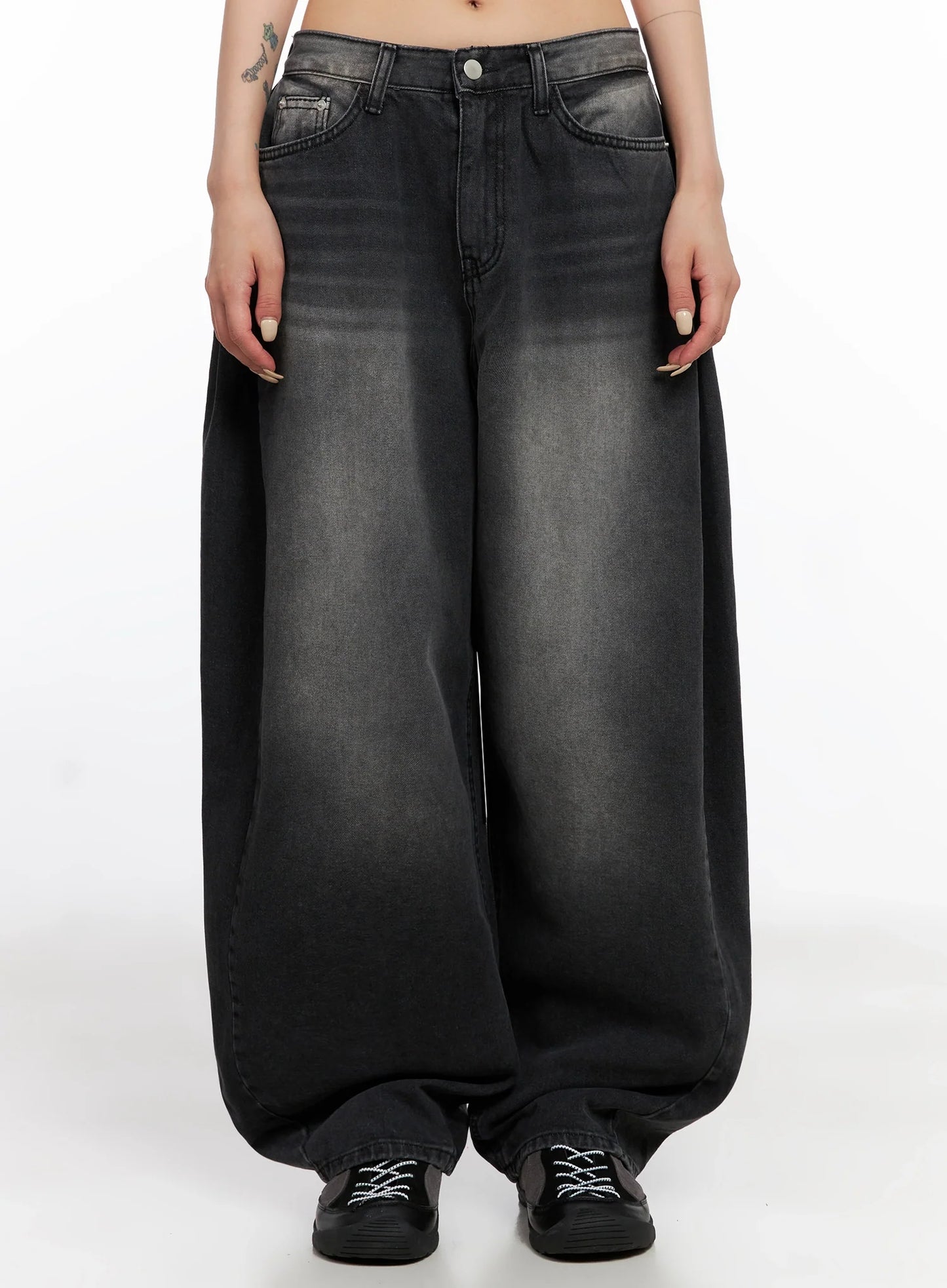 Ayra Dark Washed Baggy Jeans IS508