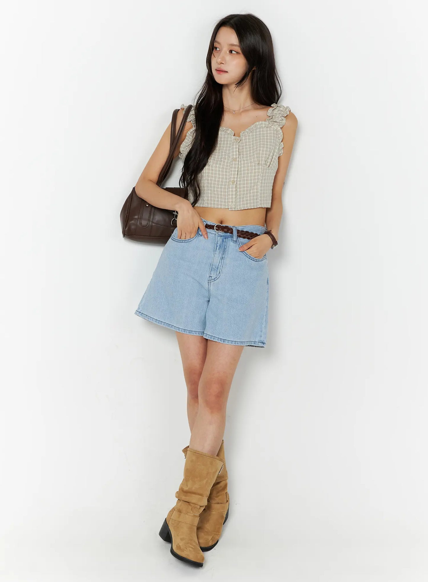Casual Relaxed-Fit Jorts CU522