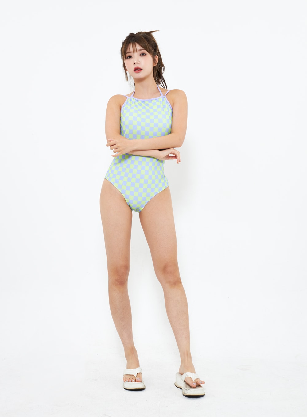 Check Pattern Bikini Set IU302