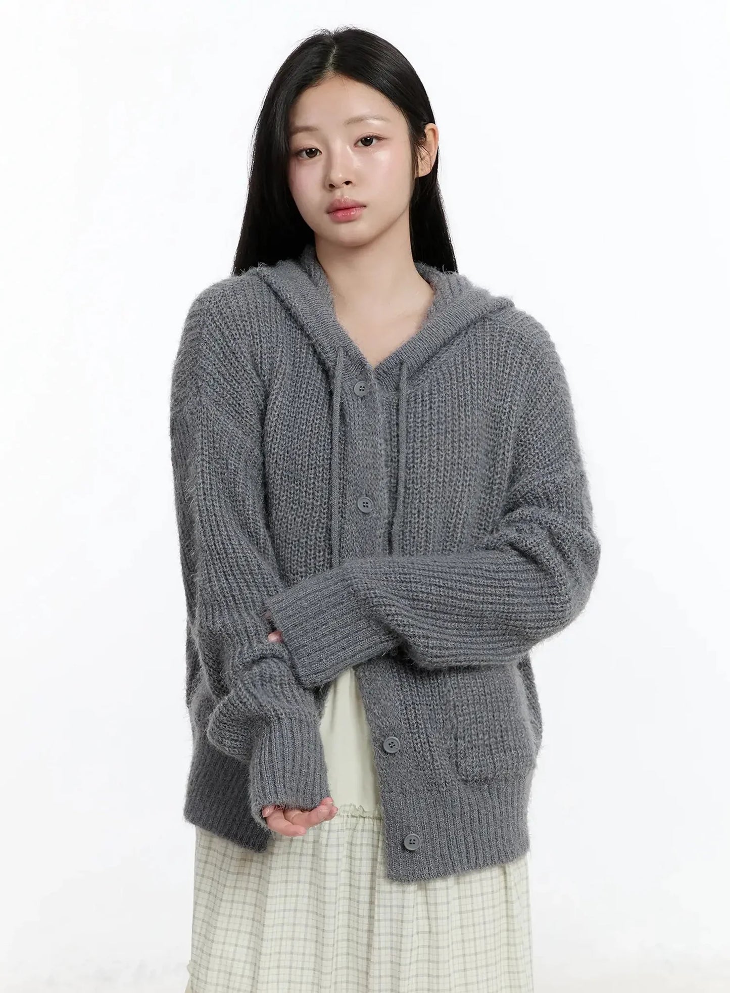 Button-Up Knit Cardigan IM519