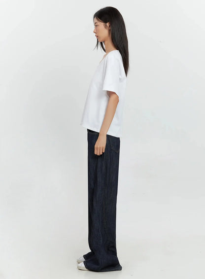 Basic U-Neck T-Shirt IL528