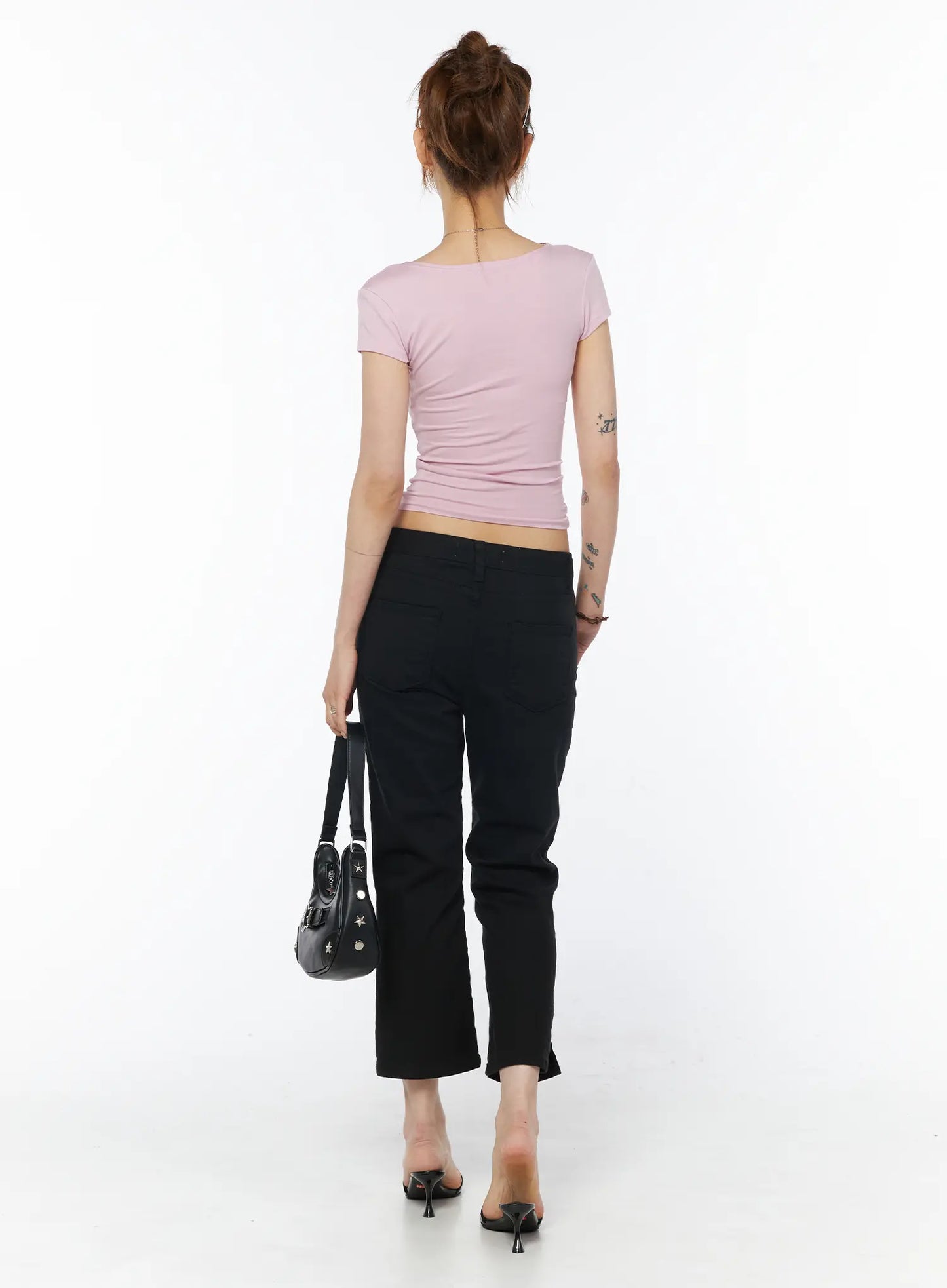 Black Ankle Pants CY527