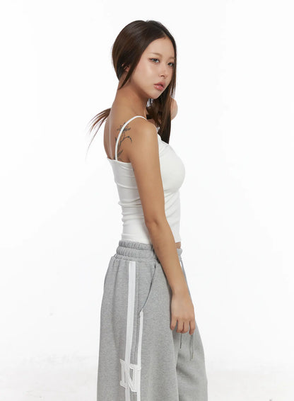 Basic Fleece Crop Tank Top CJ512