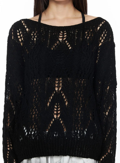 Boho Chic Boat Neck Sweater IY525