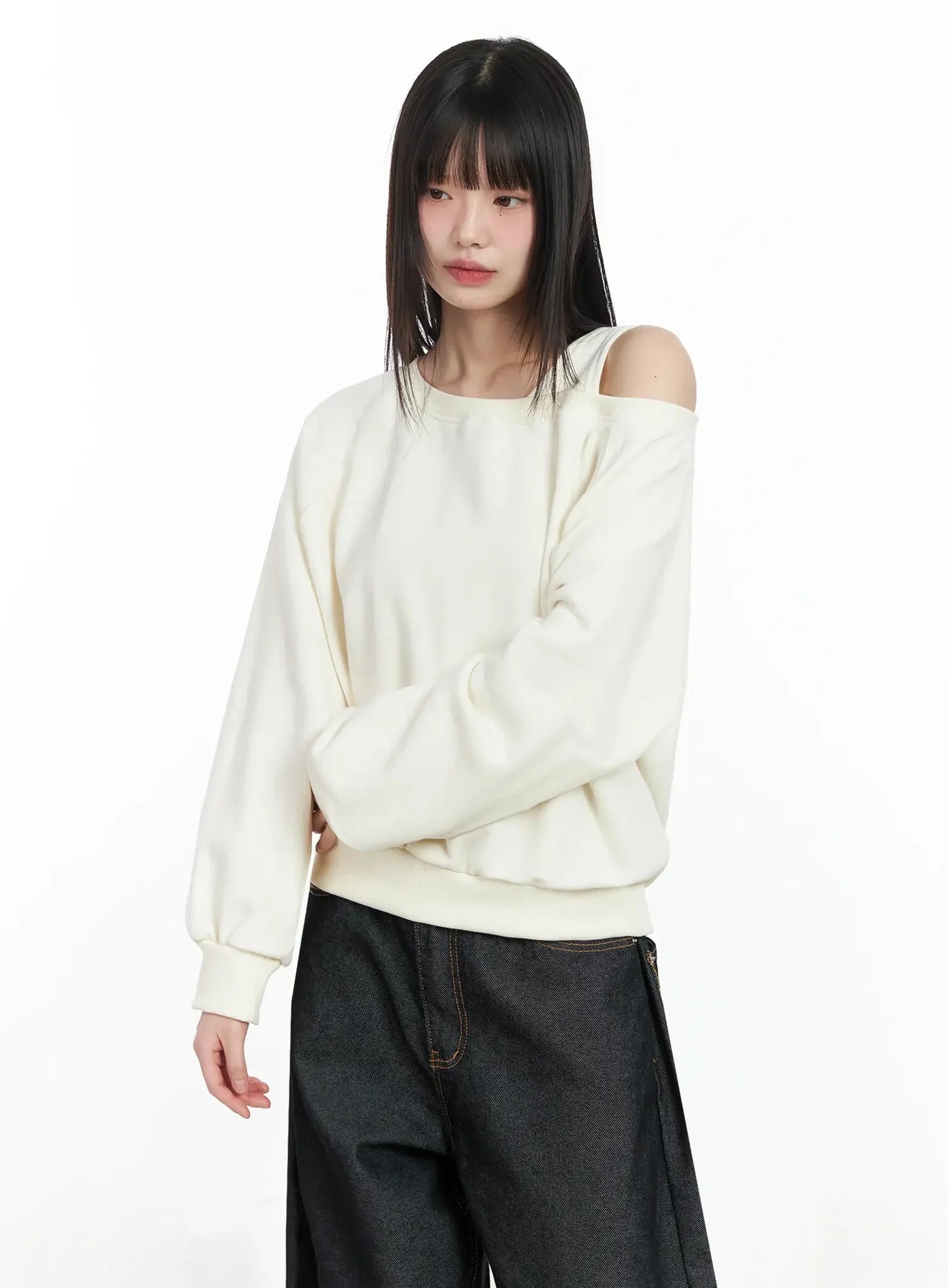 Casual Asymmetric Sweatshirt IM523